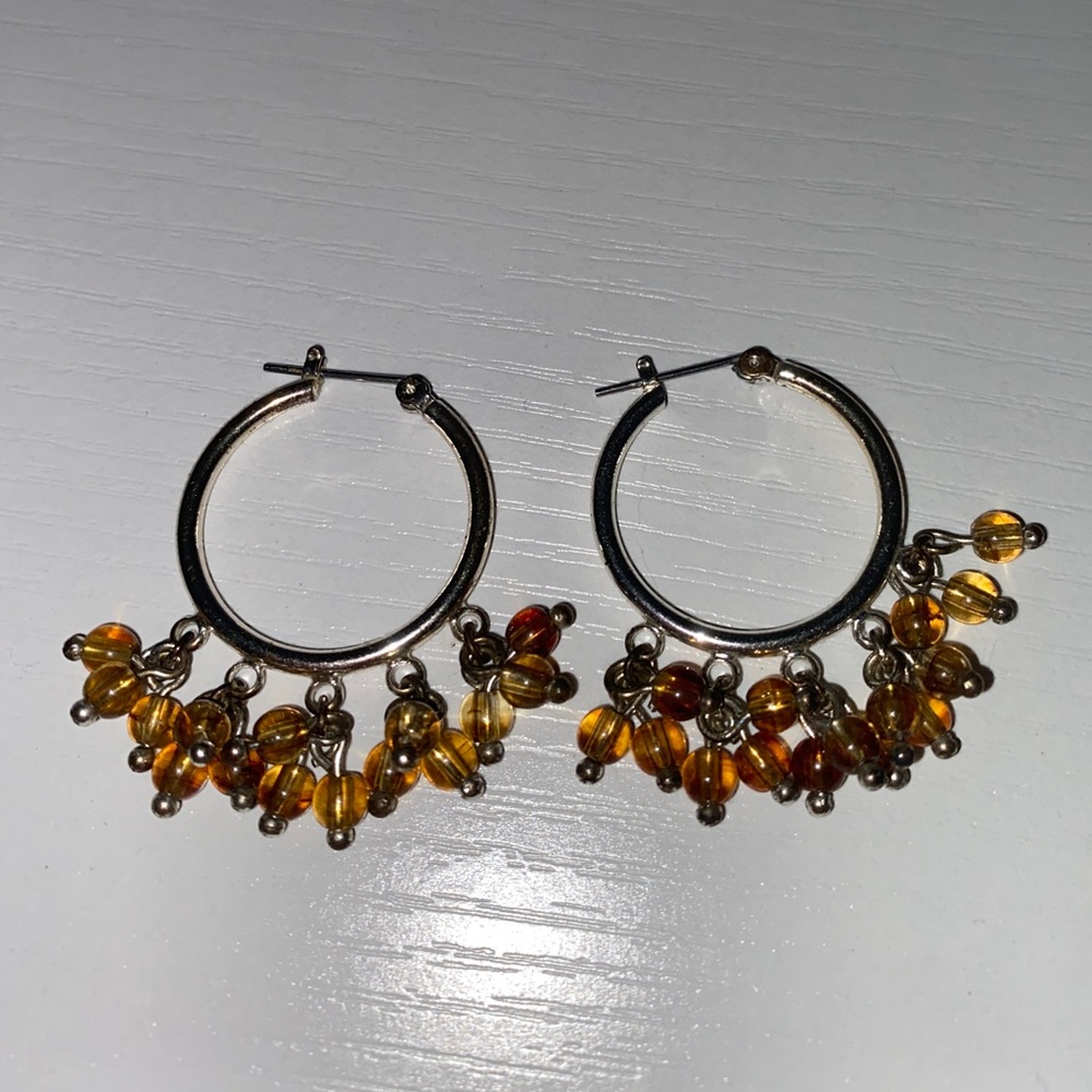 Hoop Drop Earrings - Small